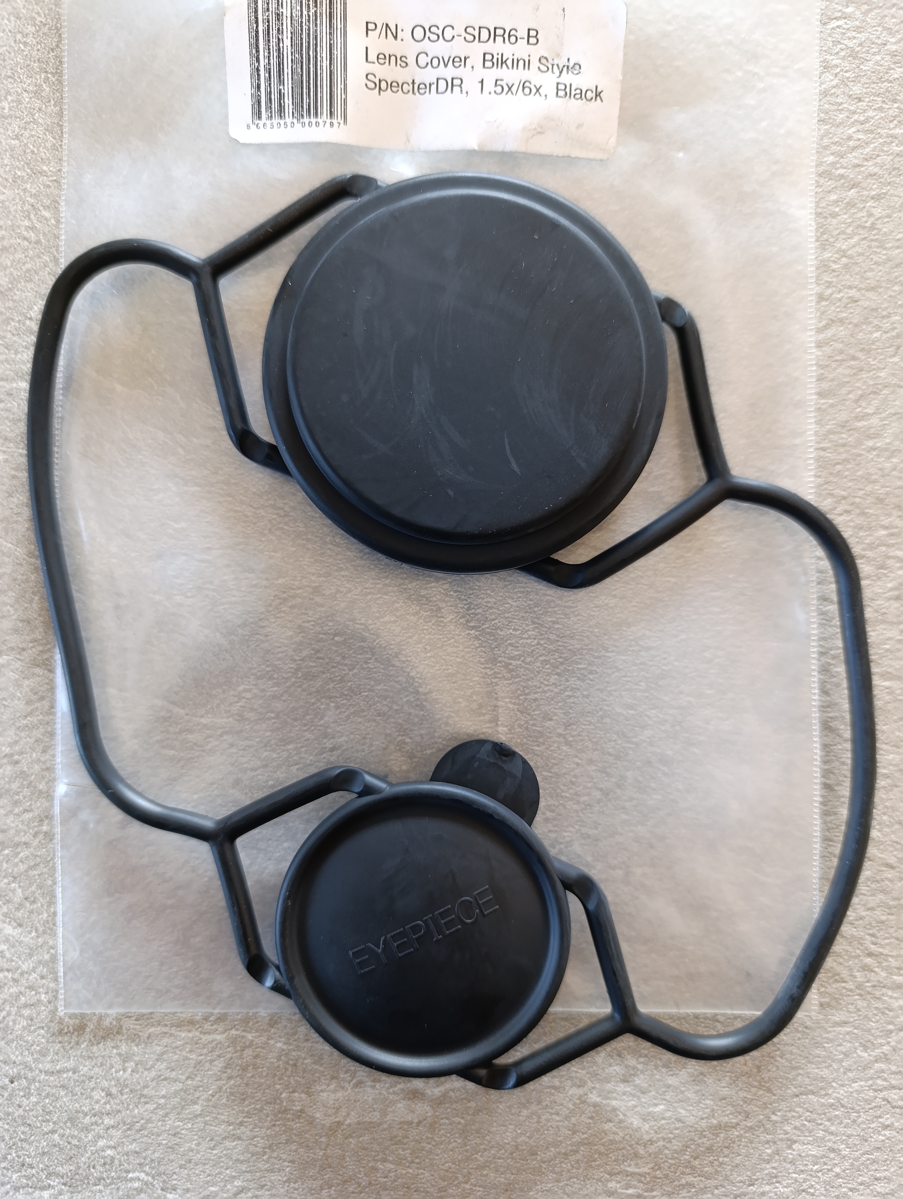 Elcan Lens Cover, Bikini Style Specter DR, 1,5x/6x Black