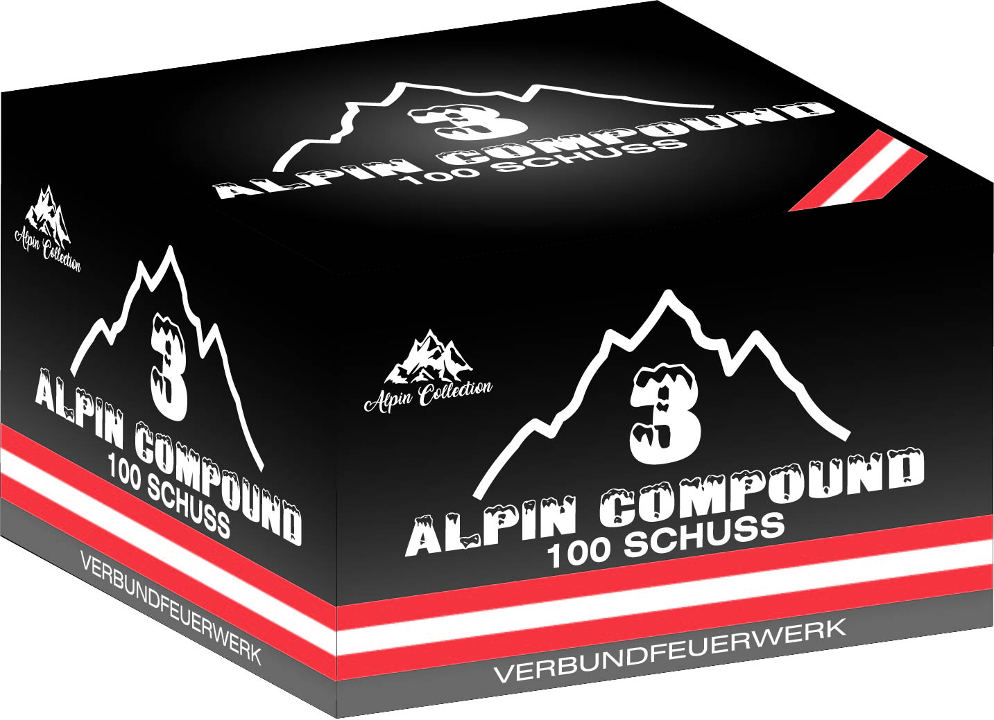 Alpin Compound 3 – durchsortiertes F2 Komplettfeuerwerk