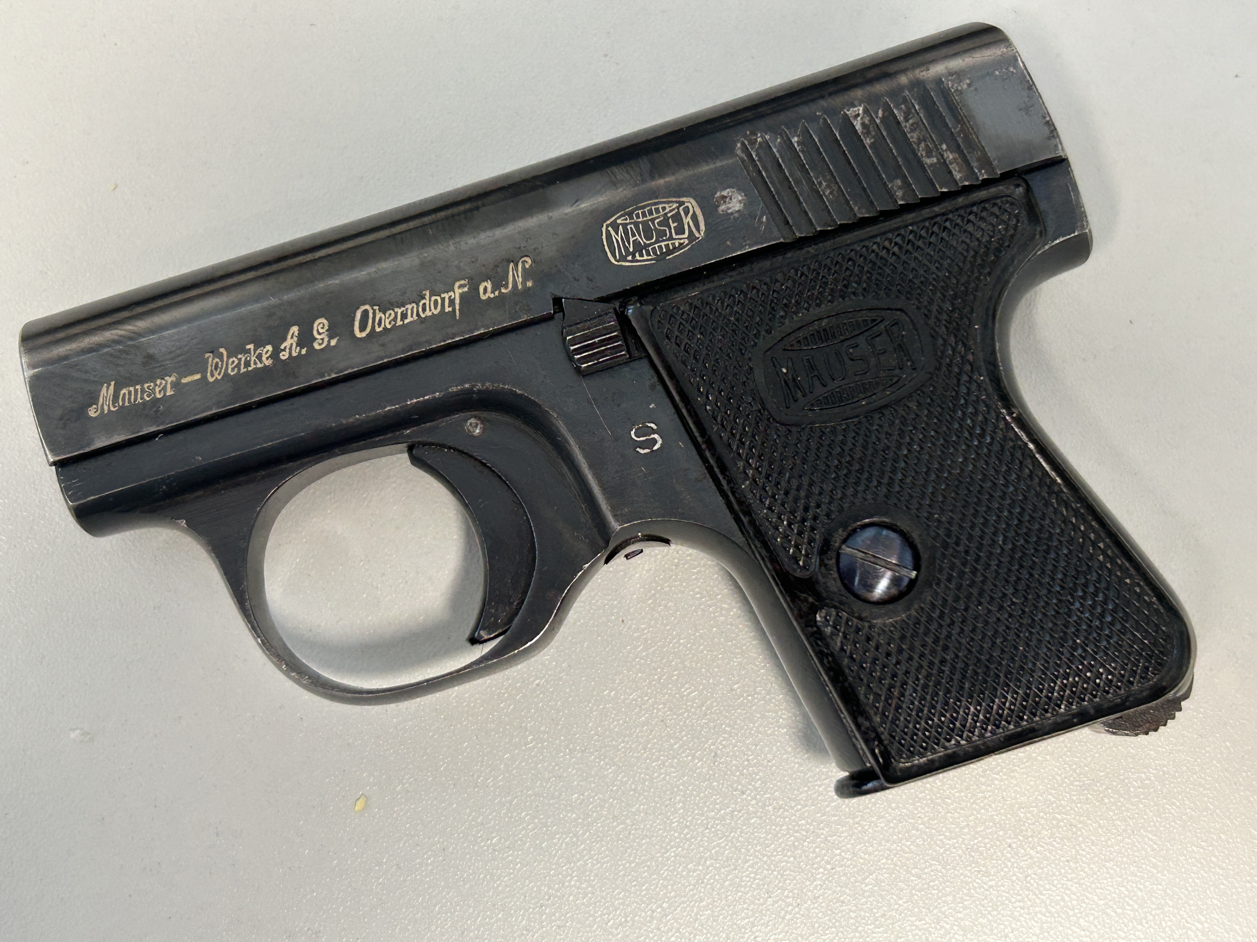 Pistole Mauser Westentaschenpistole WTP 2 spätes Modell