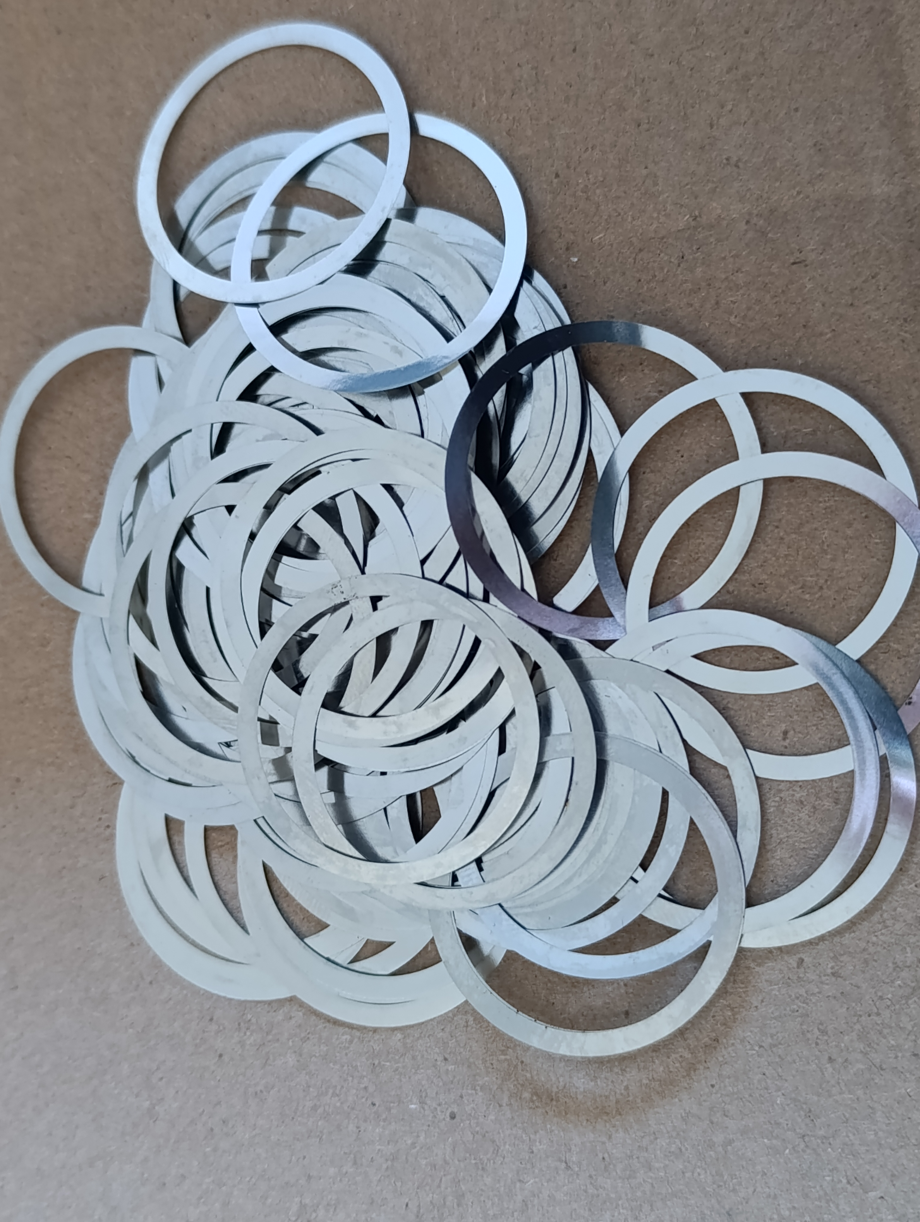 AR15 Barrel Nut Shim 0,01 mm Dick