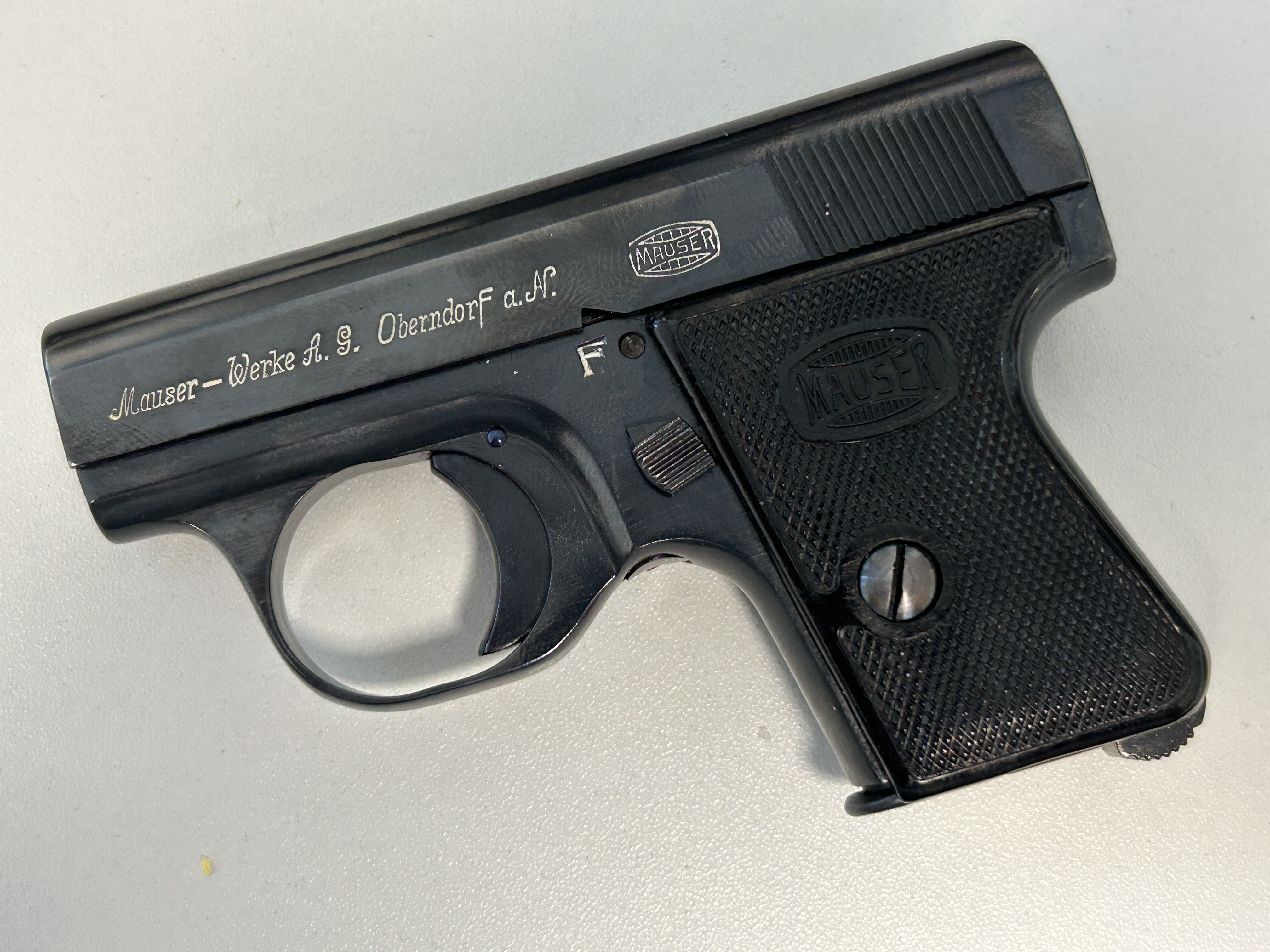 Pistole Mauser Westentaschenpistole WTP 2 Übergangs Modell
