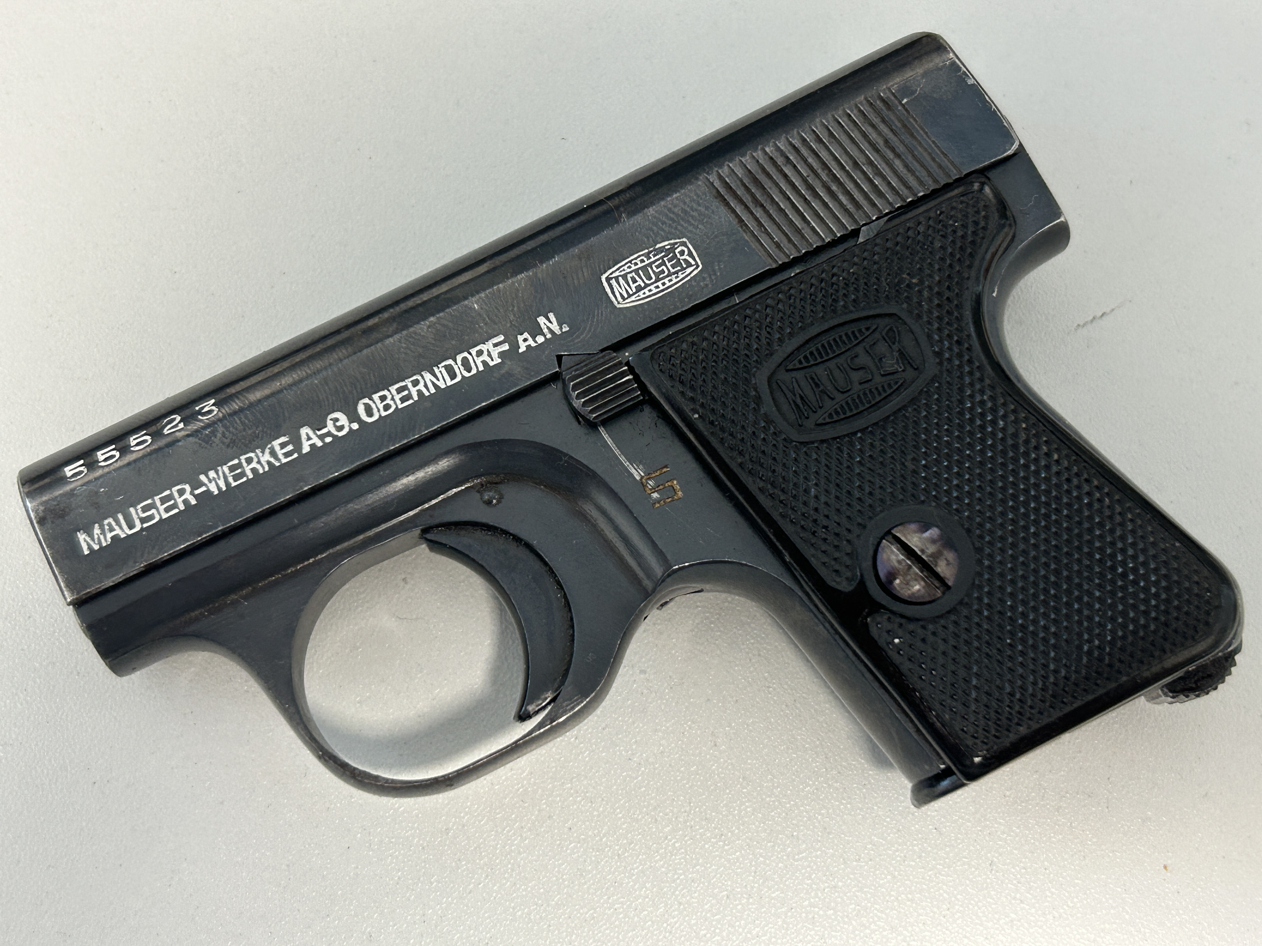 Pistole Mauser Westentaschenpistole WTP 2 frühes Modell