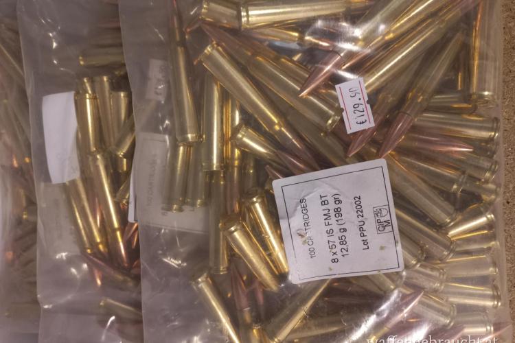 PPU 8x57 IS FMJ 198gr 100er Beutel PPU 8x57 IS FMJ 198gr 100er Beutel