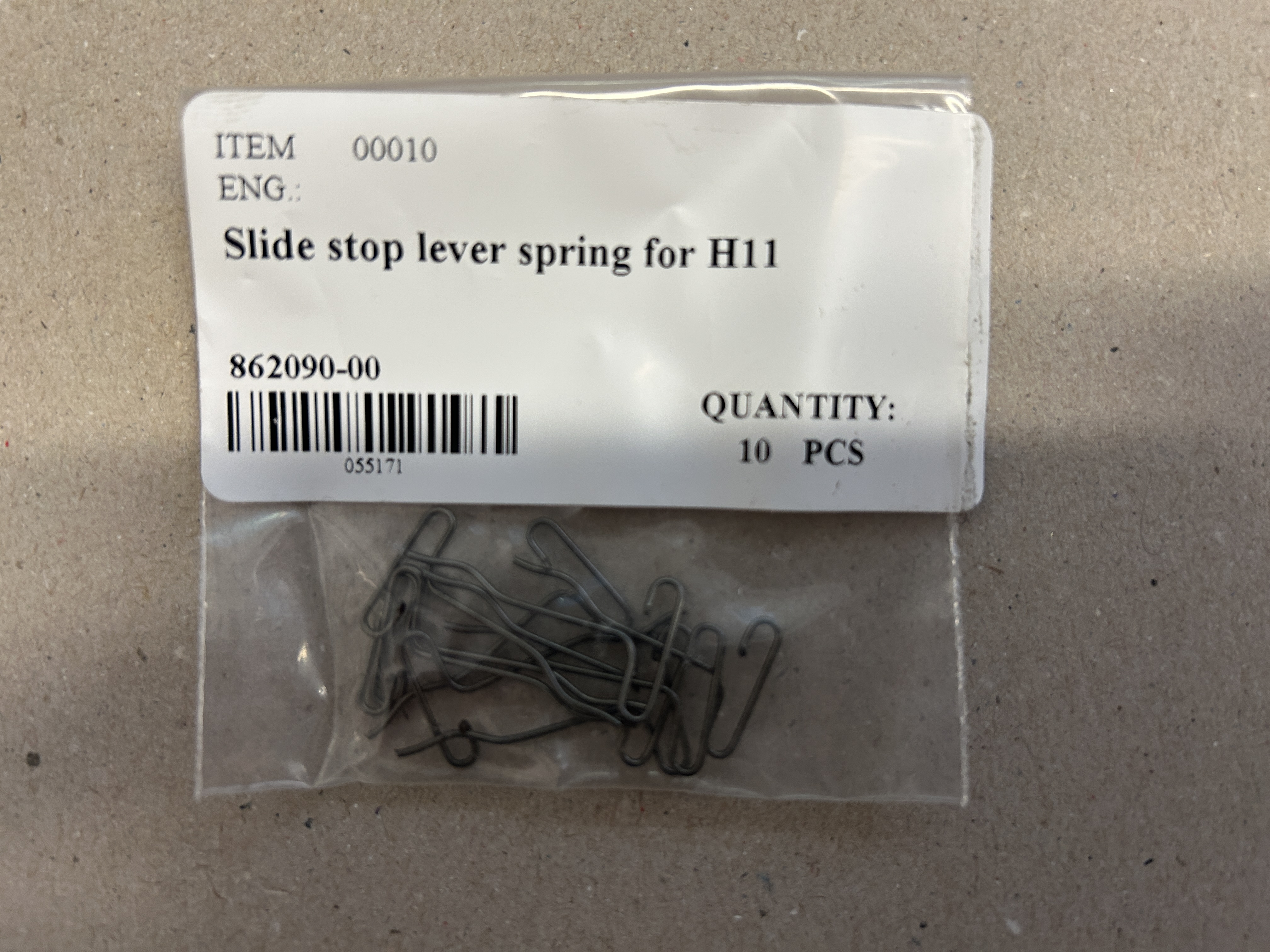 HS 11 / Springfield Hellcat Schlitten fang Feder slide stop lever spring