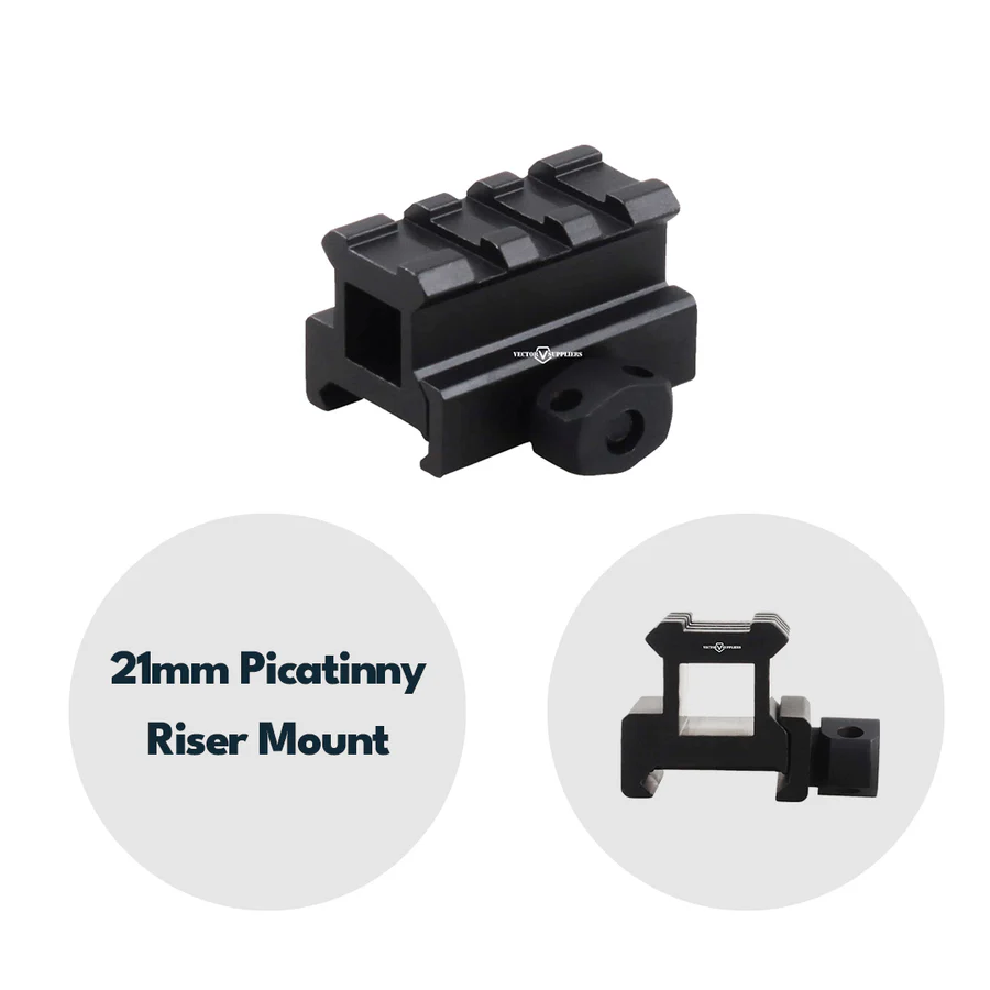 Vector Optics SCRA-59 21mm Picatinny Raiser Montage, l=40mm, h= 21mm