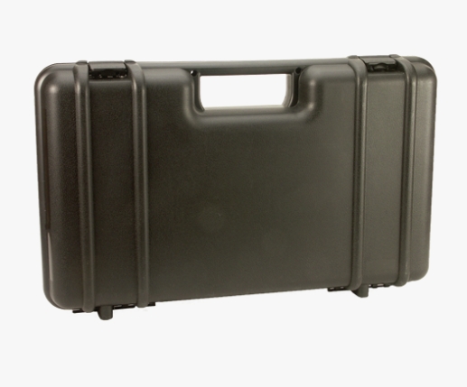 Pistolenkoffer aus Polypropylen schwarz, innen Noppenschaumeinlage Pistolenkoffer aus Polypropylen schwarz, innen Noppenschaumeinlage